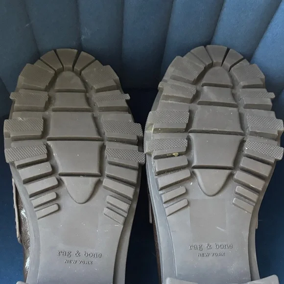 Rag & Bone Dark Brown Leather Loafers - Picture 11 of 13